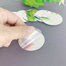 圆形小镜子 亚克力带背胶平面镜儿童玩具配件自粘粉饼盒化妆镜子