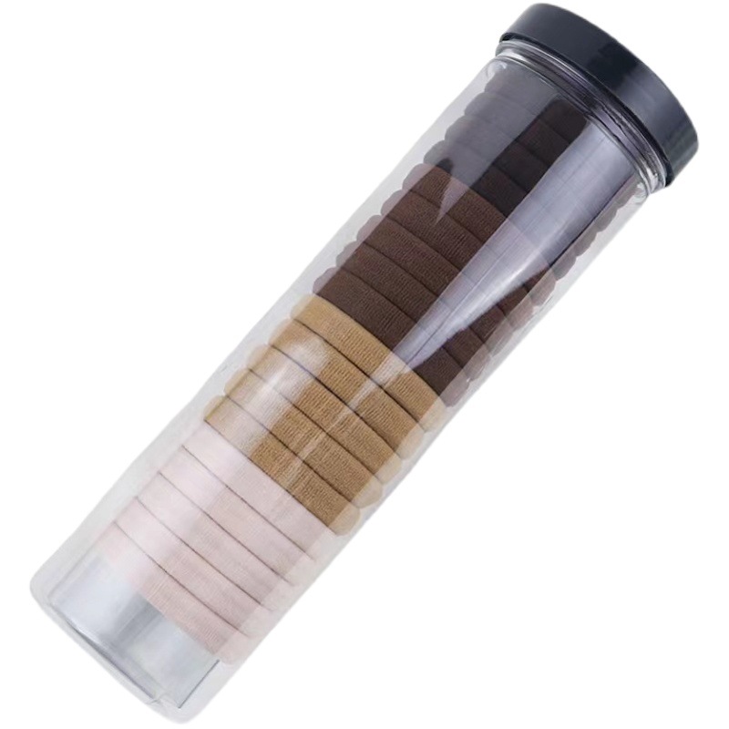 24 piezas de alta elasticidad no duele el cabello toalla anillo de pelo dulce color caramelo cuerda de pelo corbata pelo alta Cola de Caballo cuerda de pelo accesorios para el cabello