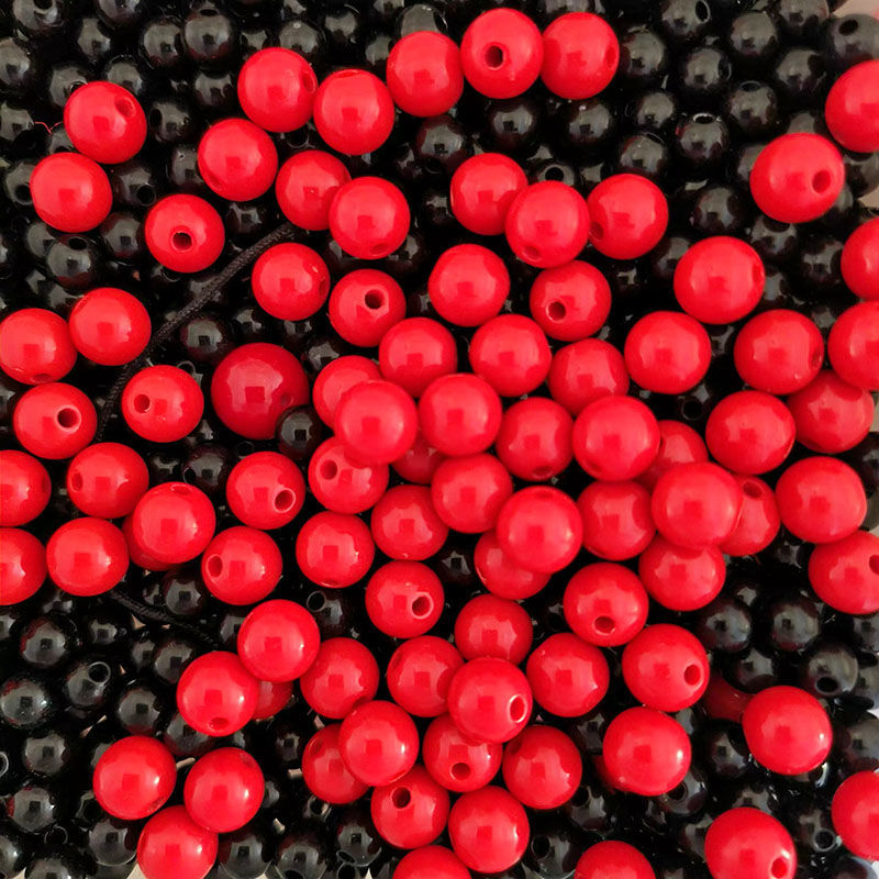 Acrylic plastic round beads