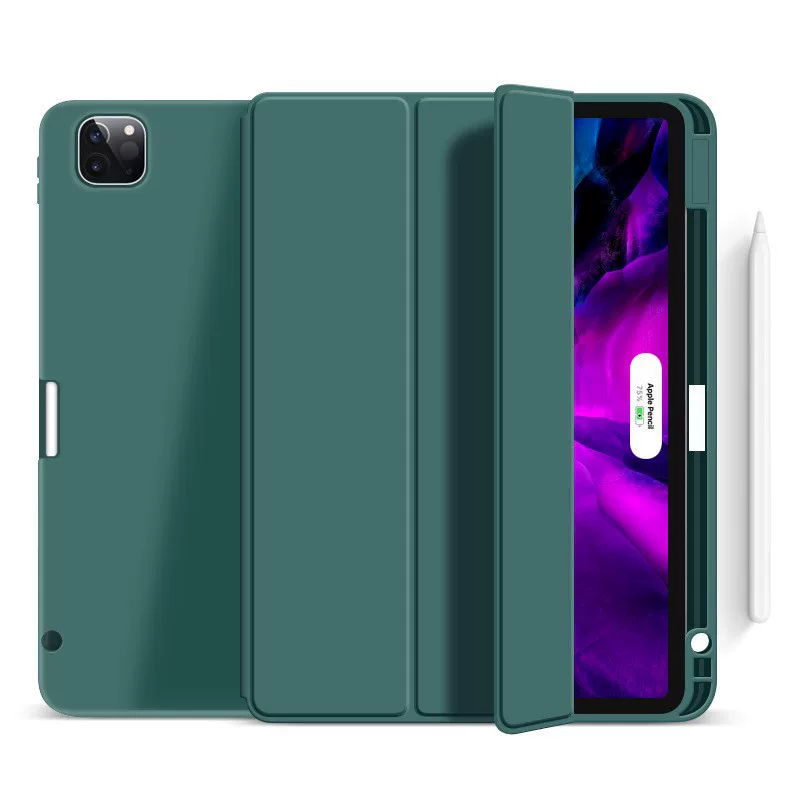 Подходит для iPad mini 1/2/3/4/5 7.9-дюймовый плоский защитный чехол со слотом для стилуса, mini6 складной чехол A1599 A2569