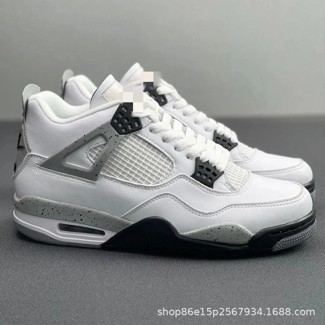 Zapatillas de Baloncesto Deportivas AJ4, Cuero y Caucho, Transpirable y Antideslizante, para Deporte y Ocio