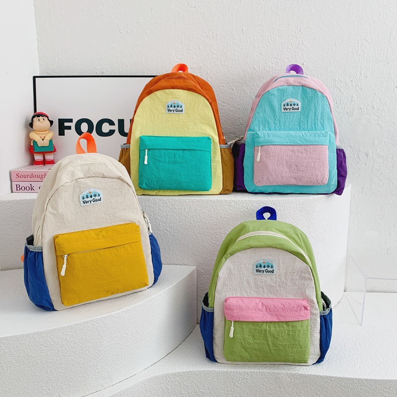 Jardín de infantes, bolsas escolares de color extranjero, mochila de gran capacidad para niños y niñas, nuevas bolsas de viaje para niños.