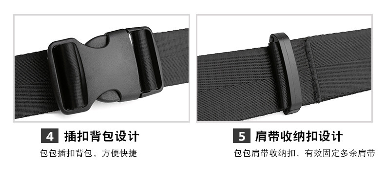 New cross-border men's waist bag, outdoor sports mobile phone bag, multi-functional large-capacity chest bag, casual single-shoulder crossbody bag undefined