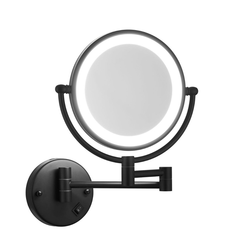 ホテル LED バニティミラー メンズ HD 補助光付き LED 化粧鏡 折りたたみ両面ミラー 壁掛け美容ミラー|undefined