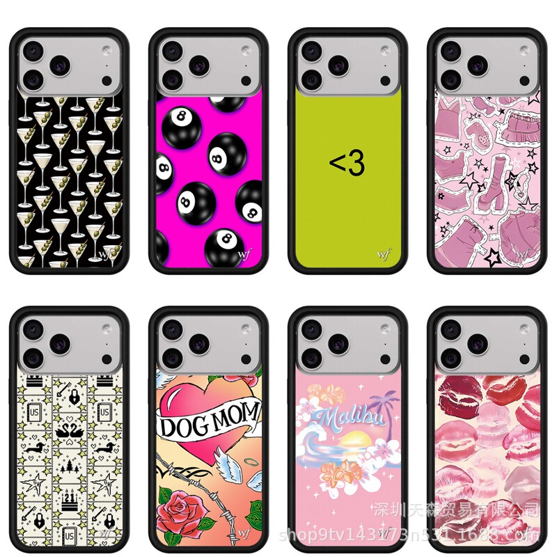 Wf Purple Bottom Black 8 Billiards Co-Branded European and American Fashion Suitable for Iphone17Promax Apple 16 Mobile Phone Case 15 Wf Purple Bottom Black 8 Billiards Co-Branded European and American Fashion Suitable for Iphone17Promax Apple 16 Mobile Phone Case 15