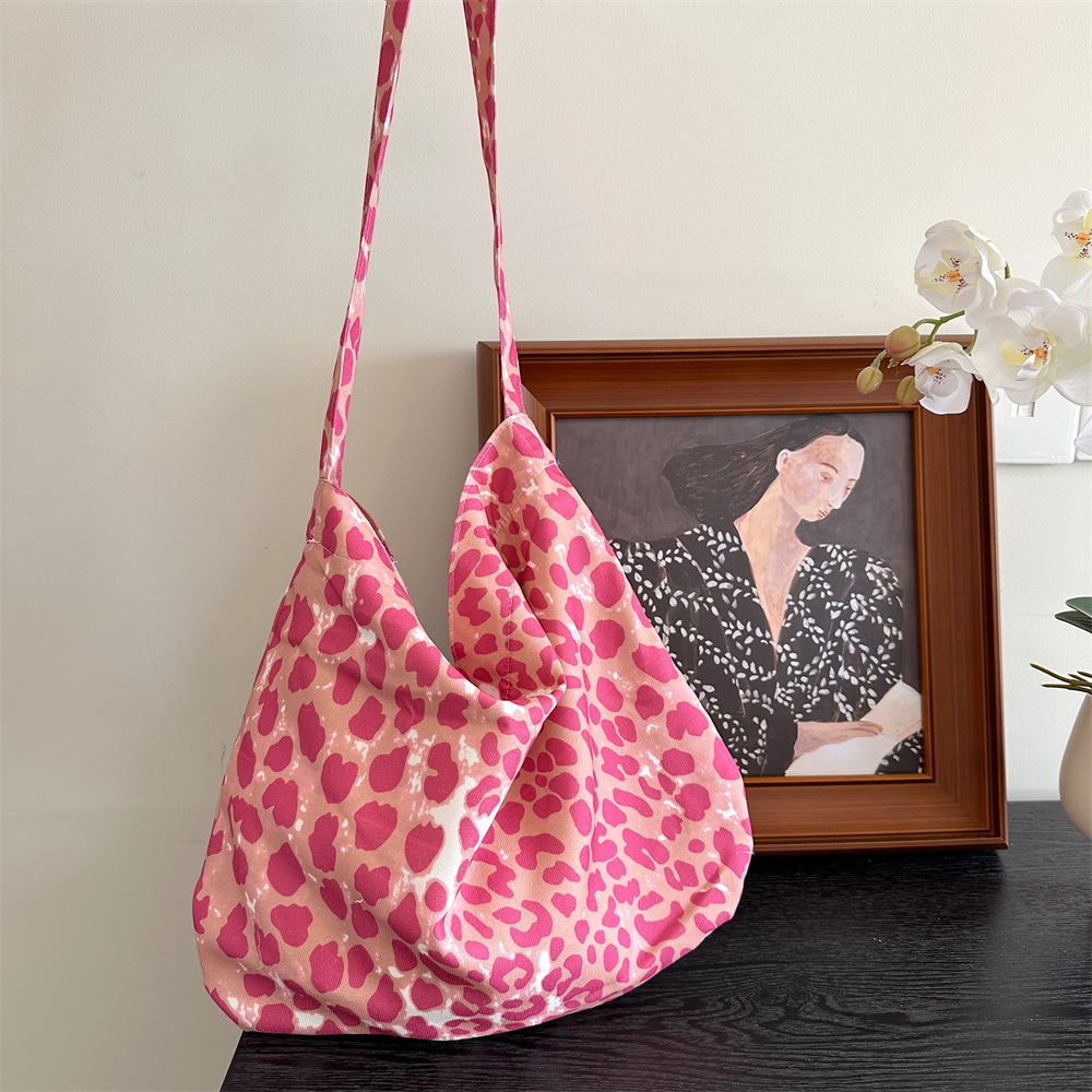 13165 estilo occidental de moda leopardo impresión crossbody bolsa de gran capacidad solo hombro bolsa de compras moda bolsa de lona para las mujeres moda al por mayor image 36