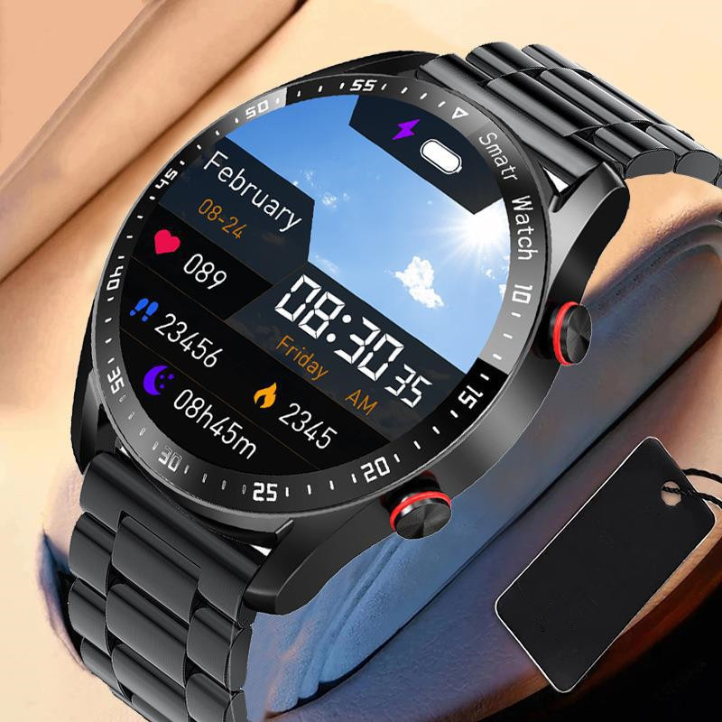 New Smart Watch HW20 Business Stainless Steel Strap Bluetooth Call Smart Watch Waterproof Men ECG PP