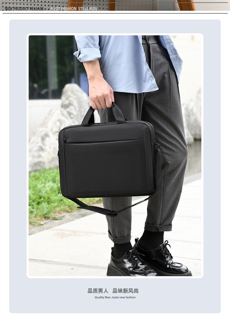 La nueva versión coreana del bolso de computadora de moda, bolso de hombro único para mujeres, mochila portátil ligera y multifuncional para hombres image 8