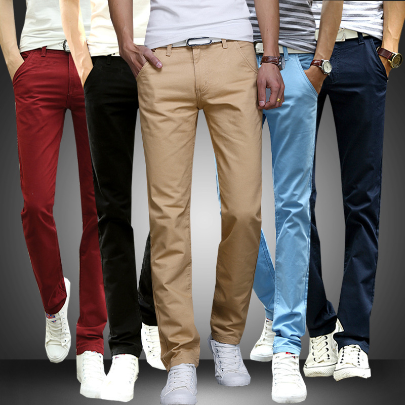 Autumn and Summer Men's Casual Pants Straight Trousers Young Men's Wedding Best Man Korean Style Slim Fit Cloth Pants New Style
