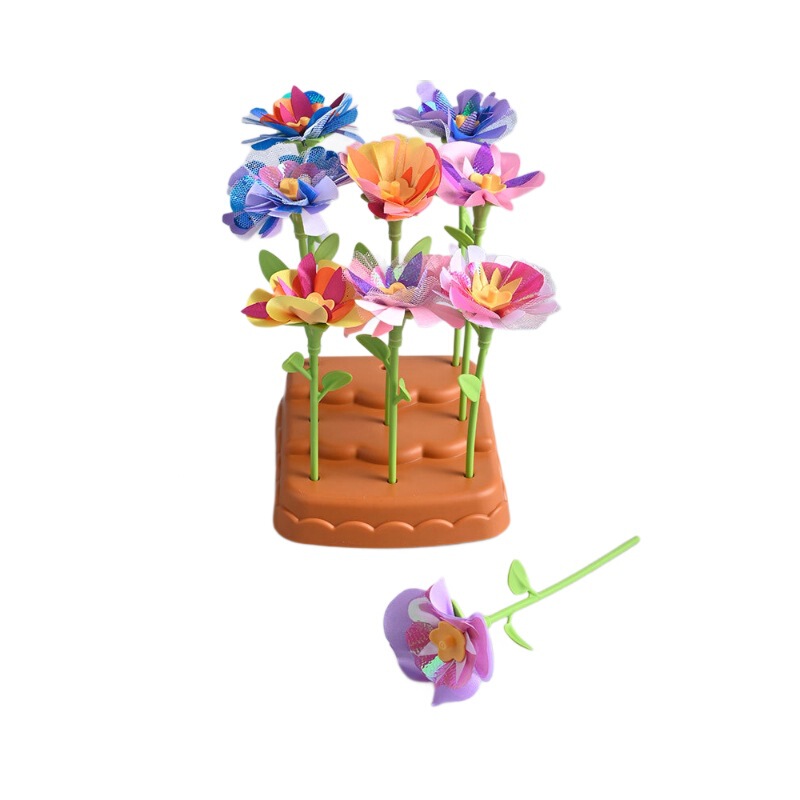 跨境DIY压花机花朵补充包仿真女孩布艺花束手工制作材料配件套装|undefined