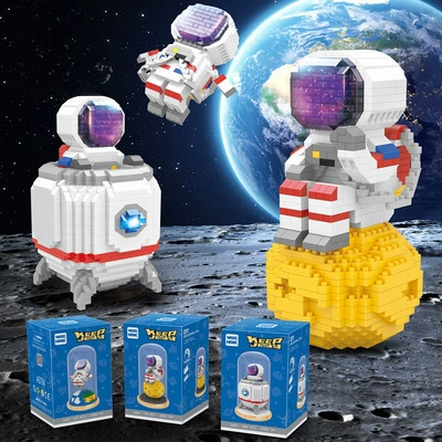 智鹰 Lego, астронавт, космический конструктор, аэрокосмическая игрушка, мелкие детали