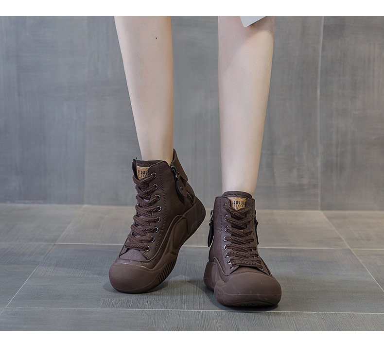Women's Dad 2026 Autumn New Retro Lightweight Trendy Platform Thick-soled Height-increasing Casual Fashion Women's Shoes_vogvips.com