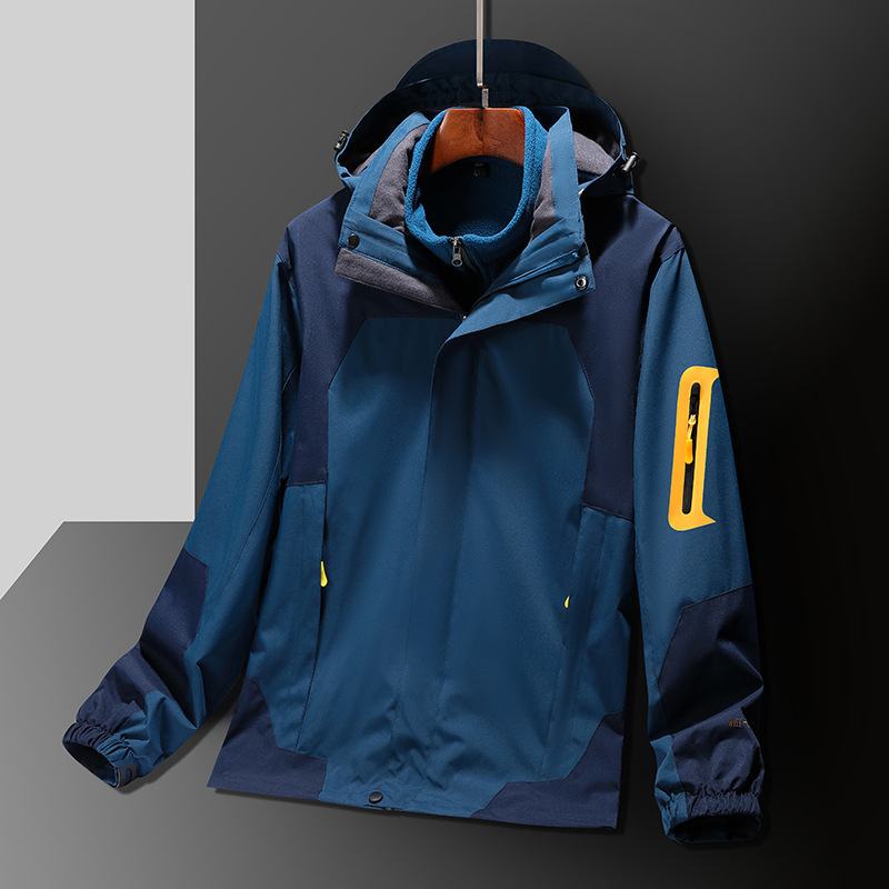 Otoño y invierno nueva chaqueta de asalto chaqueta de hombre suelta ocio viaje al aire libre hombre y mujer tendencia 3 - en - 1