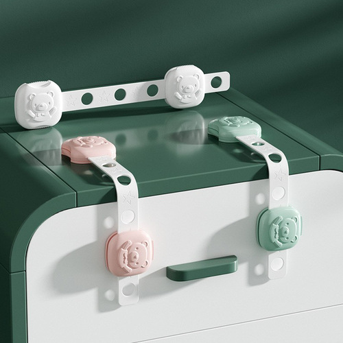 Du Lai Du Wan Maternity and Baby Products Wholesale Bear Flat Opposite Lock Baby Protection Children Multi-Function Safety Lock