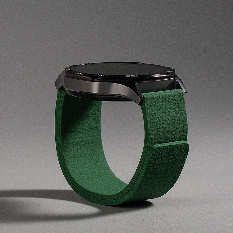 New Model Suitable for Huawei Gt5/4 Watch Strap Pebbled Magnetic Silicone Watch5/4 Sports Classy Watch Wristband