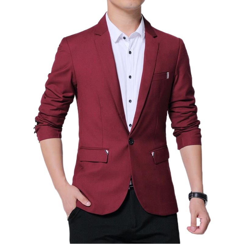 Traje Casual para Hombre, Nuevo Modelo Primavera-Otoño 2023, Estilo Coreano, Corte Entallado, Traje de Negocios para Hombre