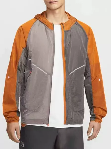 Spring New Men's Thin Windbreaker Jacket Versatile Casual Outdoor Running Hiking Sun Protection Hooded Jacket