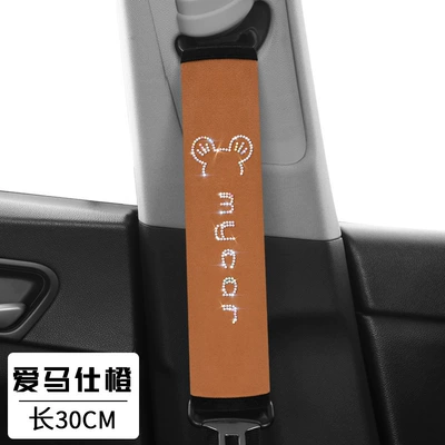 shoulder pad extended long anti-wear – Seat belt shoulder pad - mickey-orange-30cm-pair