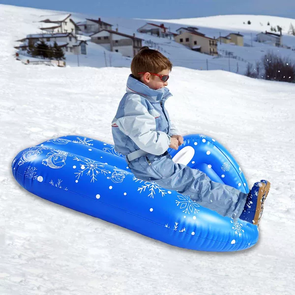 Outdoor Snow Ski Ring, Anti-Rollover Inflatable Ski Ring, Portable Grass Sliding Mat, Children's Toys, Cross-Border