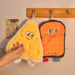 Hanging towel absorbent cute quick-drying hand cloth kitchen bathroom towel dishcloth thickened cartoon children's handkerchief