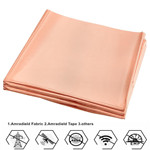 跨境热销金色RFID导电布铜纤维面料法拉第织物分切信号屏蔽里布