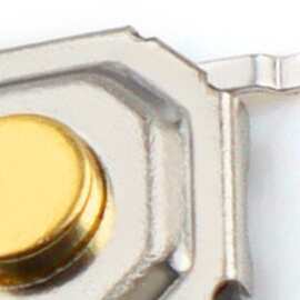 1套 尺寸：1.7mm 颜色：图片色 材质：铜 4*4金属铜头轻触开关贴