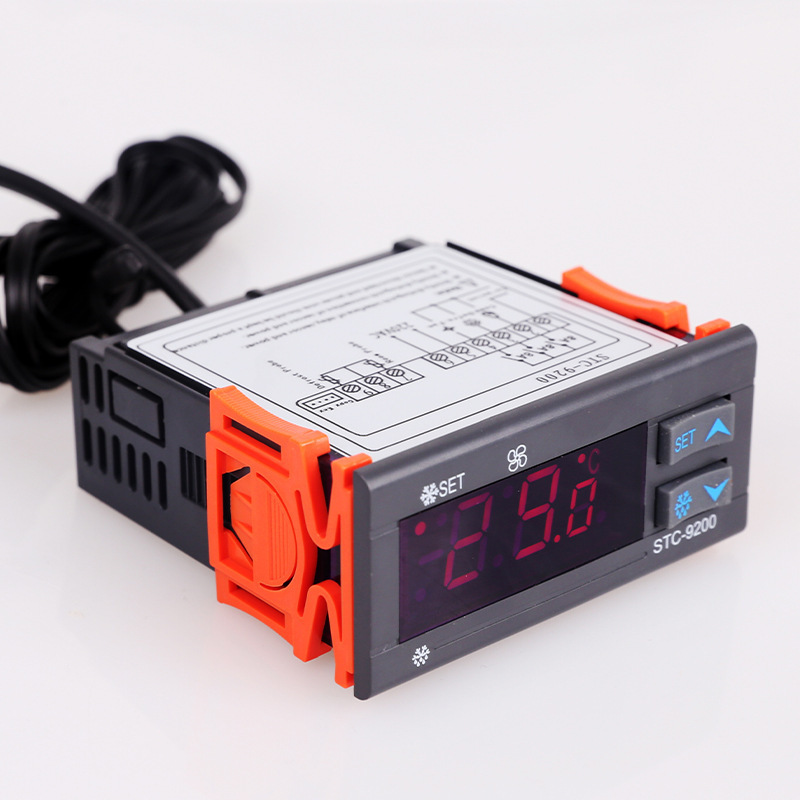 Customized Thermostat Stc-9200 Temperature Controller Refrigeration Defrost Fan Controller Refrigerated Cabinet Dual Sensor