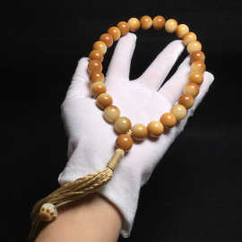 炭烤菩提根圆珠手持串 大尺寸炭烤馒头手持配猫爪 焦糖甜心手串