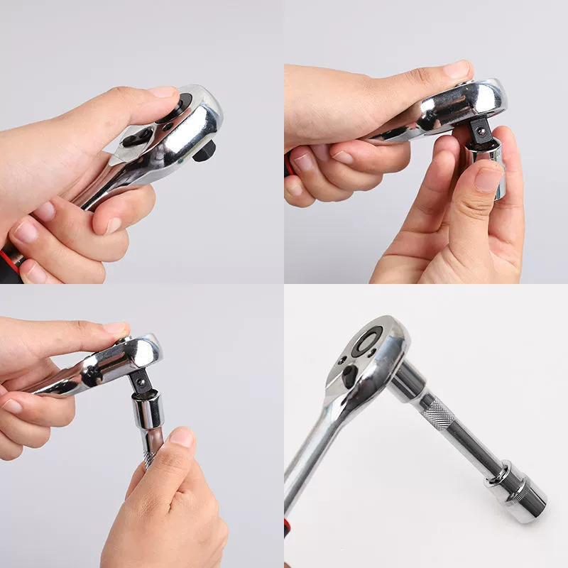 Universal wrench, gloves, hexagonal fast tubular collar, tools set