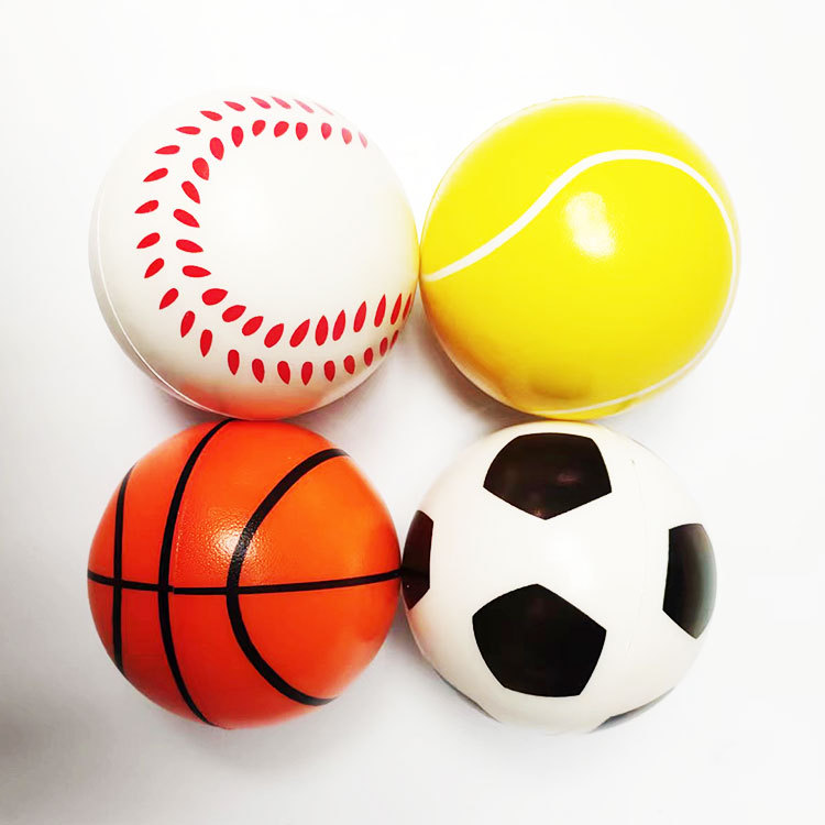 10 cm cmPU pelota fútbol niños juguetes tenis kindergarten burbuja de ventilación esponja descompresión baloncesto sandía mapa