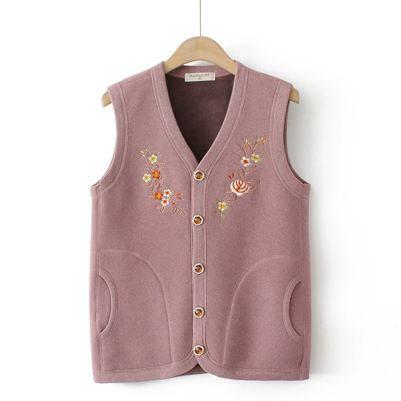 Autumn keep warm vest for mother sleevless, for middle age
