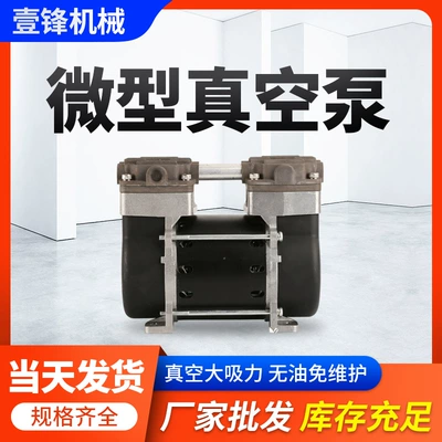 In stock miniature oil-free vacuum pump industrial brake air pump booster pump beauty instrument miniature pump manufacturer