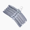 Gray dense velvet hanger