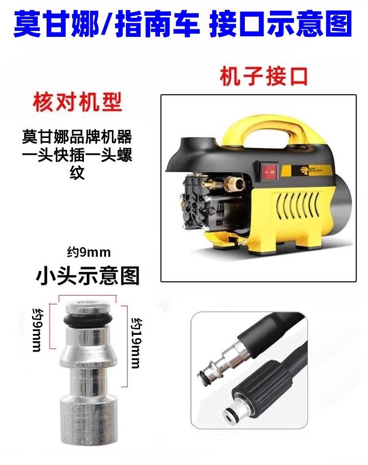 High-Pressure Explosion-Proof Pipe Water Outlet Hose Household Car Washing Machine Suitable for Yili Series Morgana Quick Plug Washing Machine