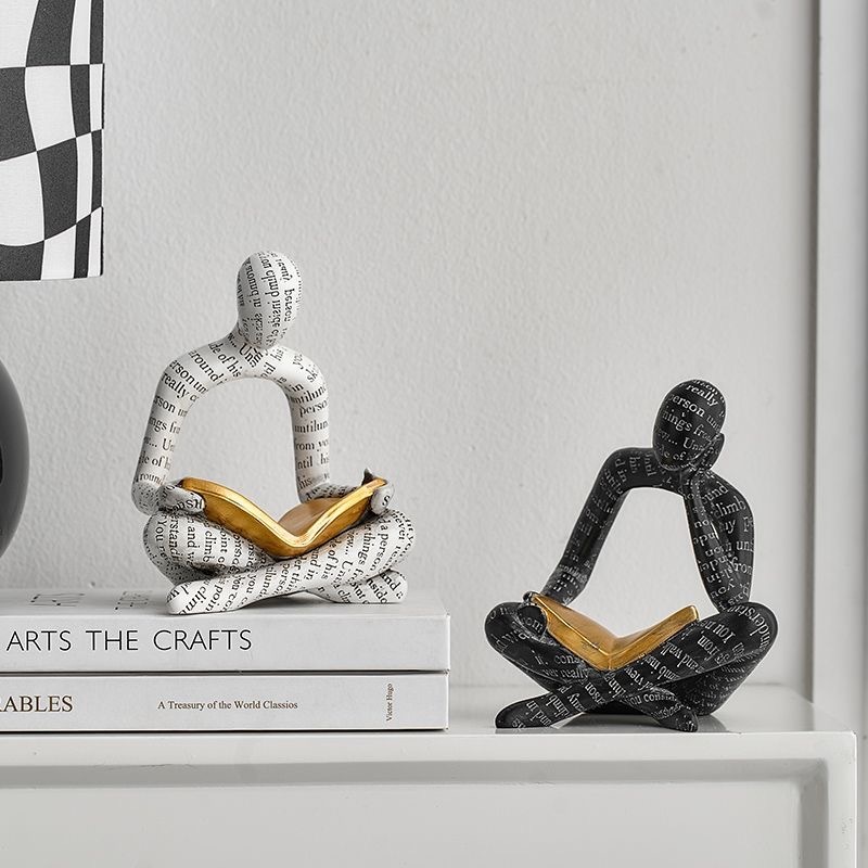 Abstract Figures, Simple Decoration, Living Room, Creative Reading Decorations, Home Model Room, Wine Cabinet Decorations, Resin Ornaments