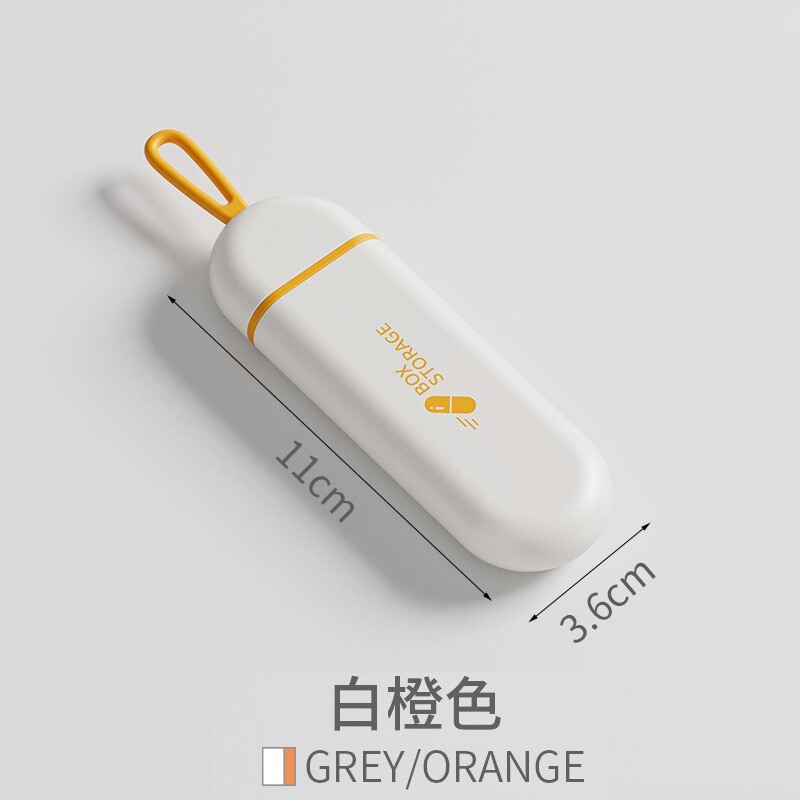 便携式药盒随身携带大容量三格防潮防尘分格一天药片盒药品收纳盒|undefined