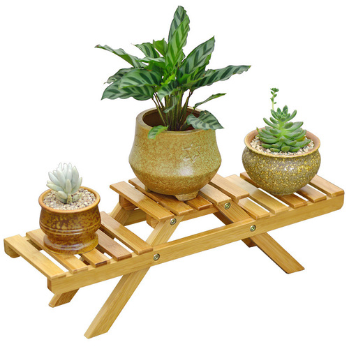 Balcony flower rack solid wood multi-layer indoor floor-standing succulent living room flower rack flower pot rack potted plant rack desktop