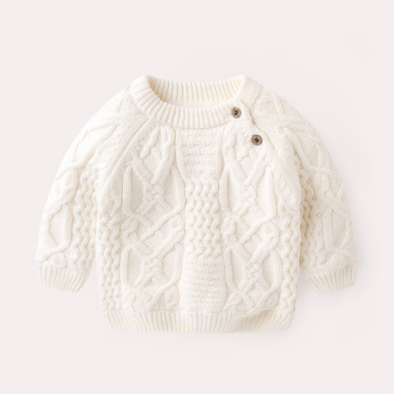[Desgaste a juego] bebé suéter forrado de lana traje de invierno Niño engrosado niña lindo otoño e invierno Bebé cálido