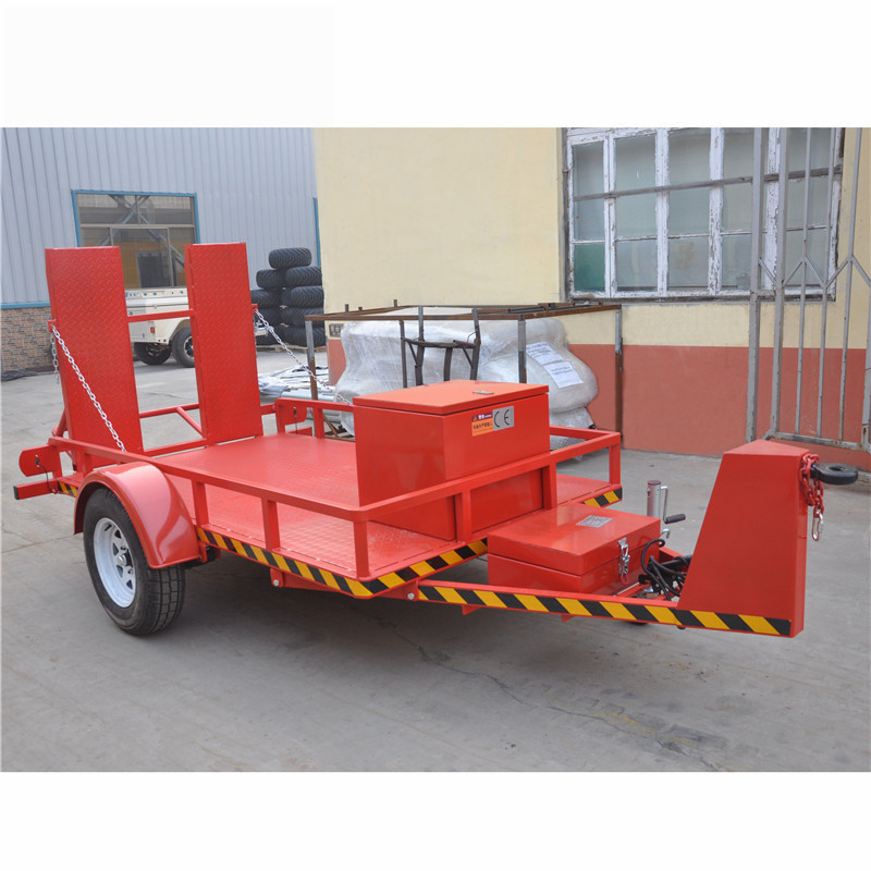 0.7吨消防机器人拖车 履带机平板拖车 汽车拖车 工具运输拖车