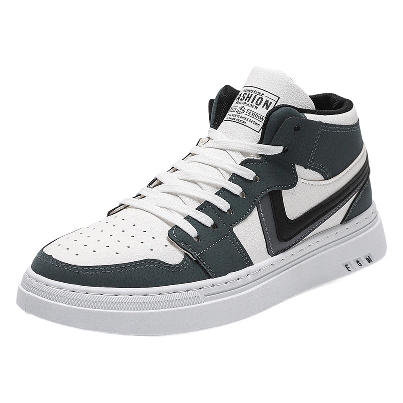 Zapatillas de caña alta para hombre, estilo coreano, versátiles, casuales y modernas, otoño-invierno 2025, nuevas zapatillas Air Force One para hombre, dropshipping.