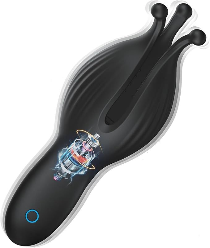 Male Penis Trainer Airplane Cup, 10-Frequency Vibration, Silicone Octopus Petal Exerciser, Button Control — detail image 6