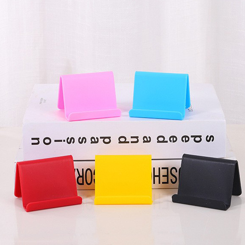 Creativo perezoso soporte de teléfono móvil de escritorio simple soporte de teléfono móvil de plástico plegable regalos al por mayor regalos se pueden imprimir LOGO