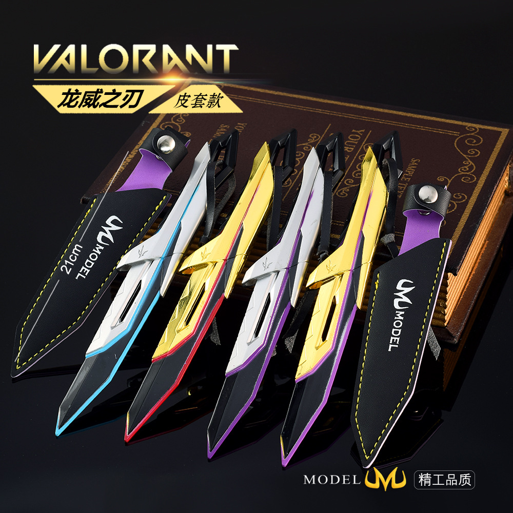 Faca Xerold FANG - Arma Melee de Valorant com Coldre, Modelo de