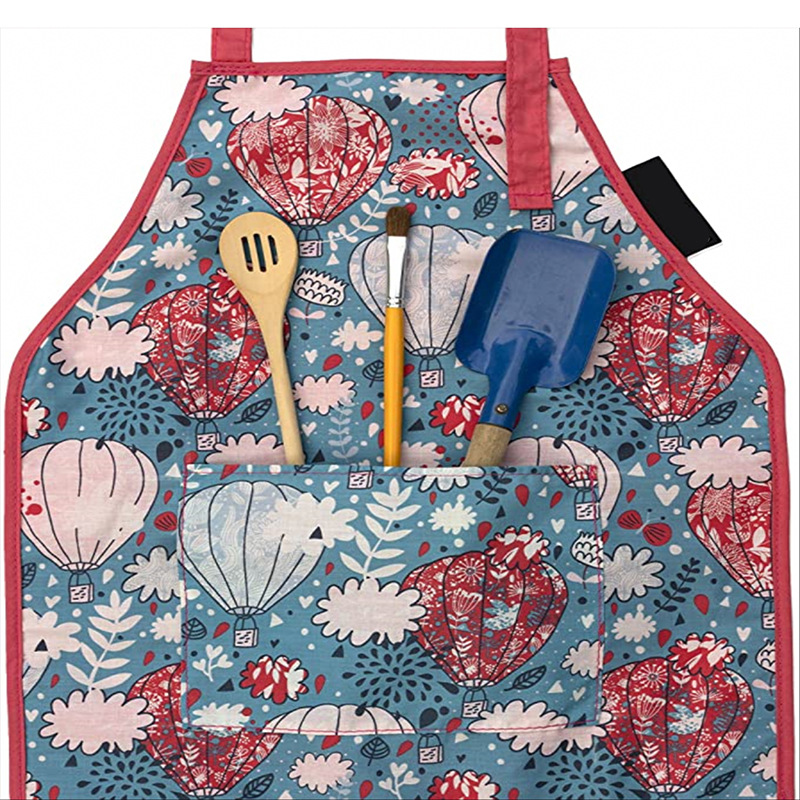 围裙时尚纯棉厨房厨师奶茶咖啡店美甲工作服