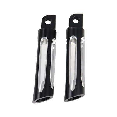 Suitable for Harley CNC modification retro hollow pedal XL883 1200 X48 72 large glide (Motorcycle pedals) - hollow-pedal-black