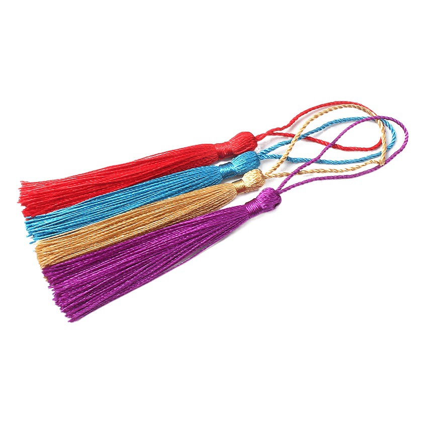 Factory wholesale tassel small hanging spike Chinese knot tassel bookmark U disk small tassel spike pendant fan spike pendant