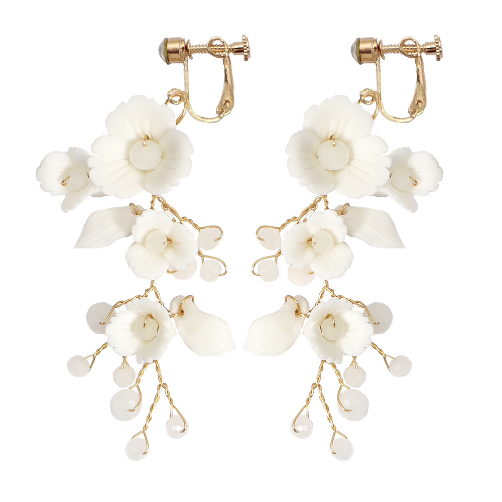 Title 11, Orecchini da sposa fatti a mano in ceramica con...