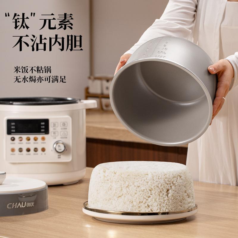 CHAU Chuangyou 電気圧力鍋家庭用 5L 大容量炊飯器圧力鍋 2-4 家庭用多機能|undefined