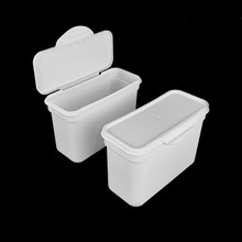 白色连体盒翻盖收纳盒大容量洗衣凝珠包装盒香皂片蜡粒塑料存储盒