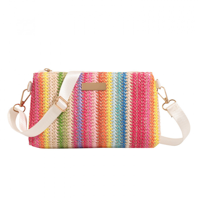 2025 nueva bolsa de tejido de alta gama bolsas de mujer con cremallera bolsas cerradas bolsas cuadradas pequeñas bolsas de moda de hombro image 12